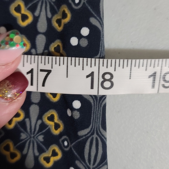 Max Studio Women's Large Blue, White & Yellow Boho Print Midi Dress NWT ! - Picture 11 of 14